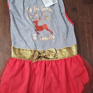 Festive Christmas Dog Dress